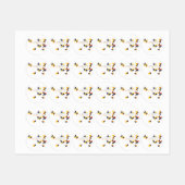 Modern, vrolijk ontwerp van Happy Thanksgiving Labels (Vel)