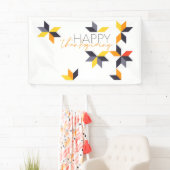 Modern, vrolijk ontwerp van Happy Thanksgiving Spandoek (Insitu)
