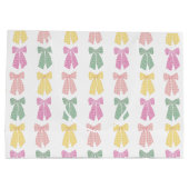 Modern Vrouwelijk Coquette Haar Bow Patroon Groot Cadeauzakje (Achterkant)