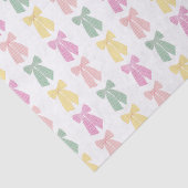 Modern Vrouwelijk Coquette Haar Bow Patroon Tissuepapier (Detail)