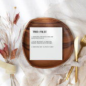 Modern Waar of vals monogram bruiloft Servet