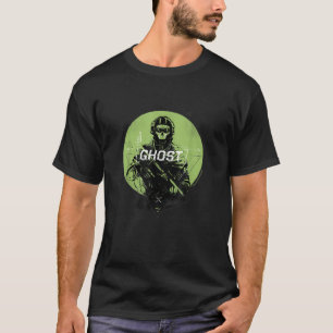 Modern Warfare 2 Ghost Groen Spotlight Schot T-shirt