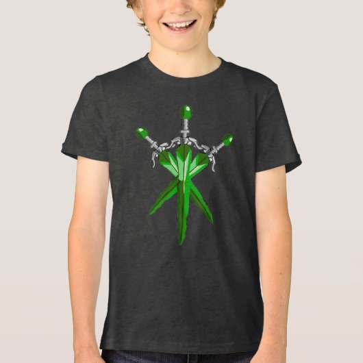 Modern Warrior Blade Design Tri-Blend Shirt (Voorkant)