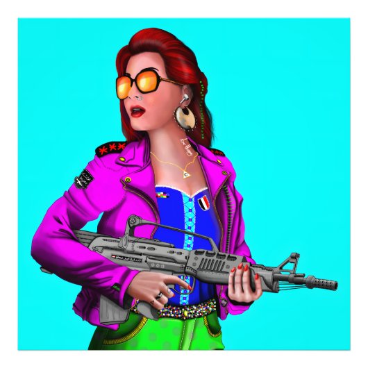 Modern Warrior Foto Afdruk (Voorkant)