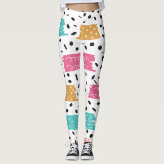 Modern Washi-tapeontwerp Leggings