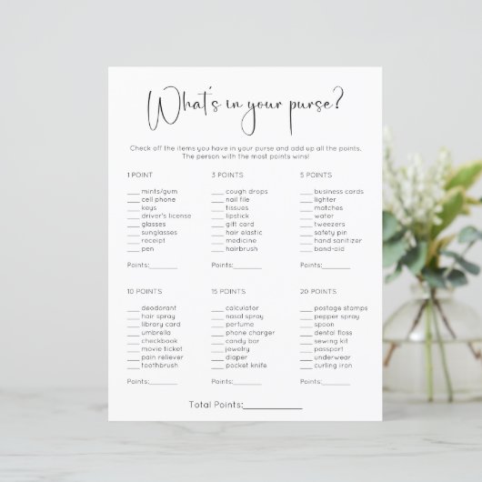 Modern Wat zit er in je portemonnee Vrijgezellenfe (Staand voorkant)