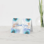 Modern Watercolor Botanical Card Bedankkaart (Voorkant)