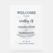 Modern Watercolor Coastal Seascape Wedding (Recto)