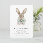 Modern Watercolor Easter Dinner Invitation (Debout devant)