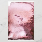 Modern Watercolour Abstrakt Weiß Burgunder Flyer (Achterkant)