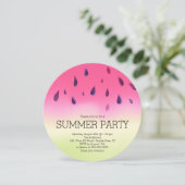 Modern Watermelon Summer BBQ Kaart (Staand voorkant)