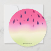 Modern Watermelon Summer BBQ Kaart (Achterkant)