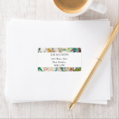 Modern Waterverf Abstract Retouradres Etiket (Insitu)