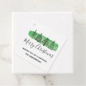 Modern Waterverf Doodle Christmas Label (In situ)