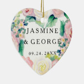 MODERN-Waterverf: Latijnse brede strips met Rozen Keramisch Ornament (Rechts)