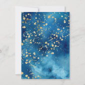 Modern Waterverf Ocean Island bruiloft programma (Achterkant)