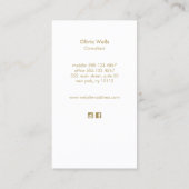 Modern Waterverf Ocean Wave Visitekaartje (Achterkant)