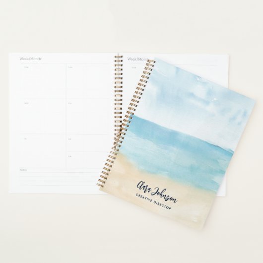 Modern Waterverf Script Custom 2025 Planner (Display)