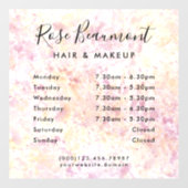 Modern Waterverf - Uurrooster Ramensticker  Raamsticker (Vel)