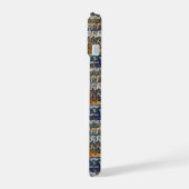 Modern wavy abstract geometric pattern 1288 iPhone 15 hoesje (Linkerkant)