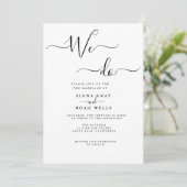 Modern we doen bruiloft kaart (Staand voorkant)