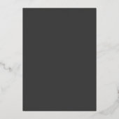 Modern we doen legant Script Weddenschap Black Gol Folie Uitnodiging (Achterkant)