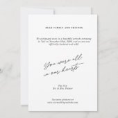 Modern We Got Married Wedding Announcements Kaart (Achterkant)