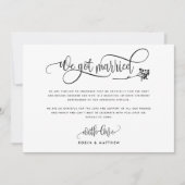 Modern we hebben een huwelijksweddenschap/aankondi kaart (Voorkant)