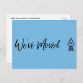 Modern We hebben verplaatst klein huis tekening bl Briefkaart (Voorkant / Achterkant)