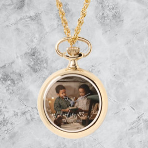 Modern we houden van je mam foto horloge