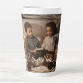 Modern We houden van je mama Foto Latte Mok (Voorkant)