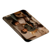 Modern We Love You Mom Photo Magnet (Côté Droit)