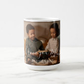 Modern We Love You Mom Photo Mug (Centre)