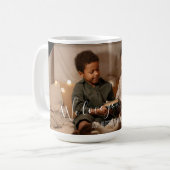 Modern We Love You Mom Photo Mug (Devant gauche)