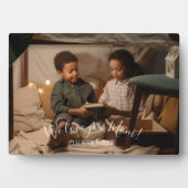 Modern We Love You Mom Photo Plaque (Devant)