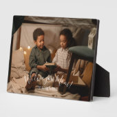 Modern We Love You Mom Photo Plaque (Côté)