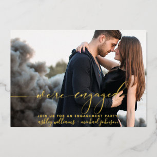 Modern we zijn een partij voor fotoservice folie uitnodiging