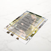 Modern Weddenschap Bovenkant pagina Goud Folie Uitnodiging (Gedraaid)