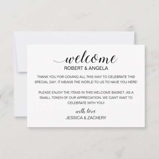 Modern Weddenschap Welkomstcadeau-tas met opnamen (Voorkant)
