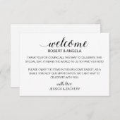 Modern Weddenschap Welkomstcadeau-tas met opnamen (Voorkant / Achterkant)