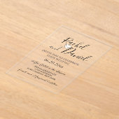 Modern Wedding Acryl Uitnodigingen (Laagn)