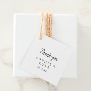Modern Wedding Bedankjes Labels