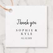 Modern Wedding Bedankjes Labels (Voorkant)