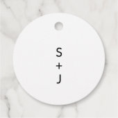 Modern Wedding Bedankjes Labels (Achterkant)