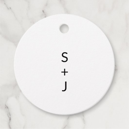 Modern Wedding Bedankjes Labels (Voorkant)