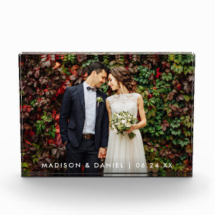 Modern Wedding Bride en Groom Photo Block Fotoblokken