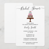 Modern Wedding Cake Vrijgezellenfeest Kaart (Voorkant / Achterkant)