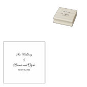 Modern Wedding Ceremony Decorative Rubber Stamp Rubberstempel (Gestempeld)