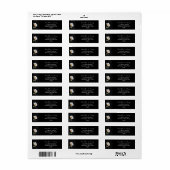 Modern Wedding Daisy Return Address Label (Full Sheet)