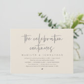 Modern Wedding Elopement het feest gaat verder Kaart (Staand voorkant)